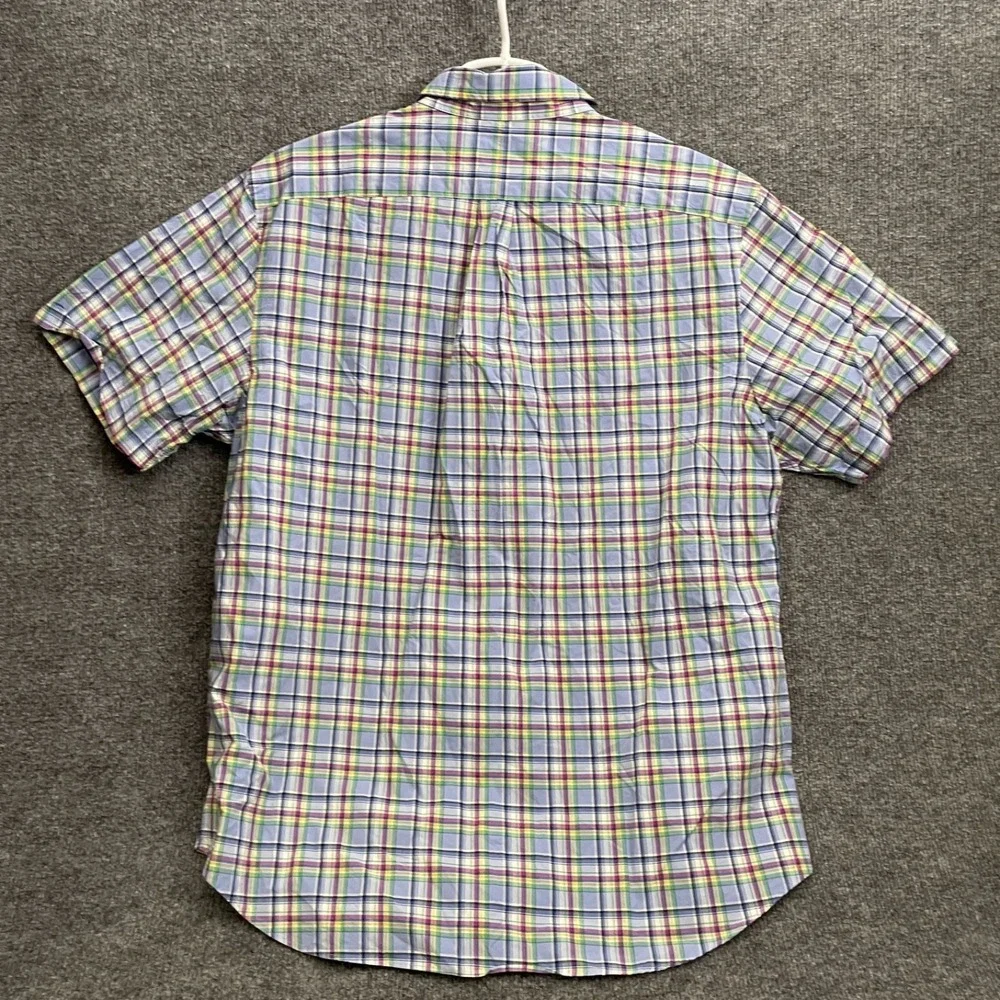 Ralph Lauren Button Up Shirt Mens Sz XL Classic Plaid Short Sleeve